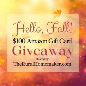 Hello, Fall! $100 Amazon Gift Card Giveaway – The Frugal Grandmom