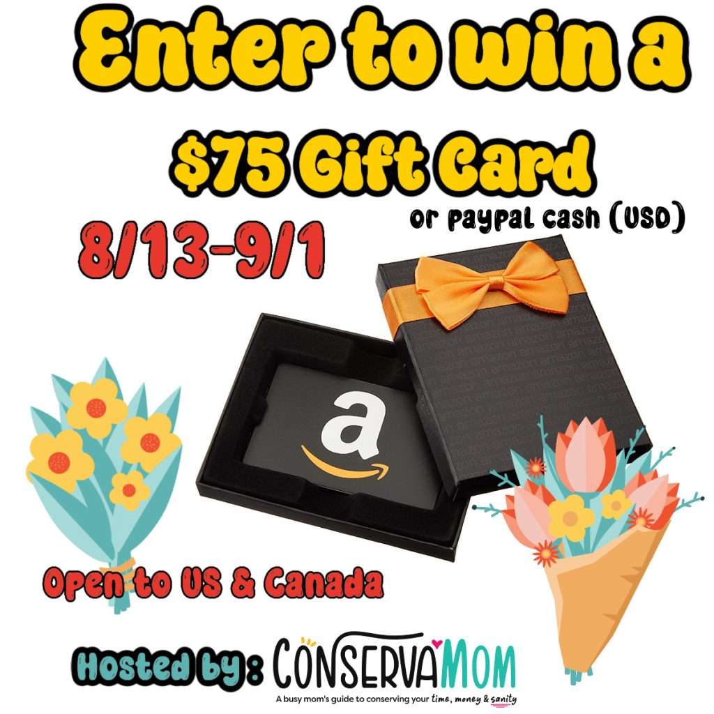 $75 Amazon or Paypal Giveaway banner