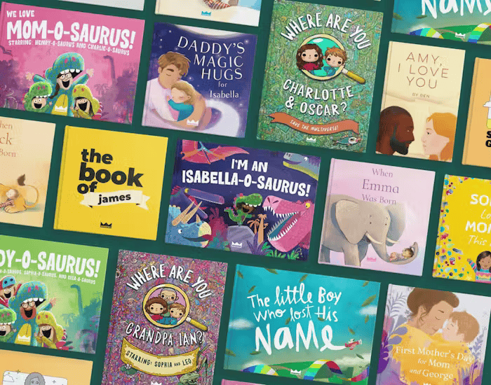 numerous books from Wonderbly