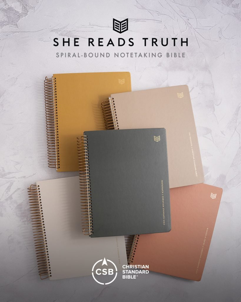 5 Volume Hardcover set of the She Reads Truth Spiral-Bound Note-taking Bible.