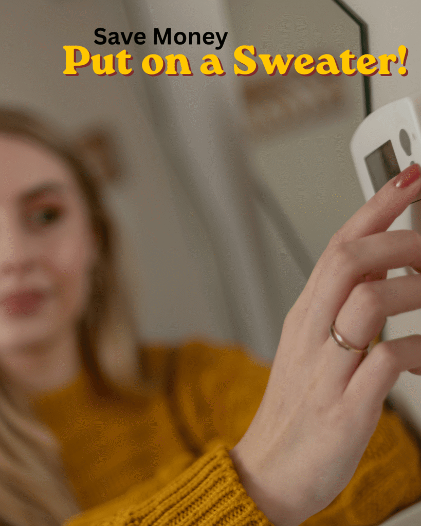 put on a sweater
