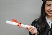 Graduate with diploma